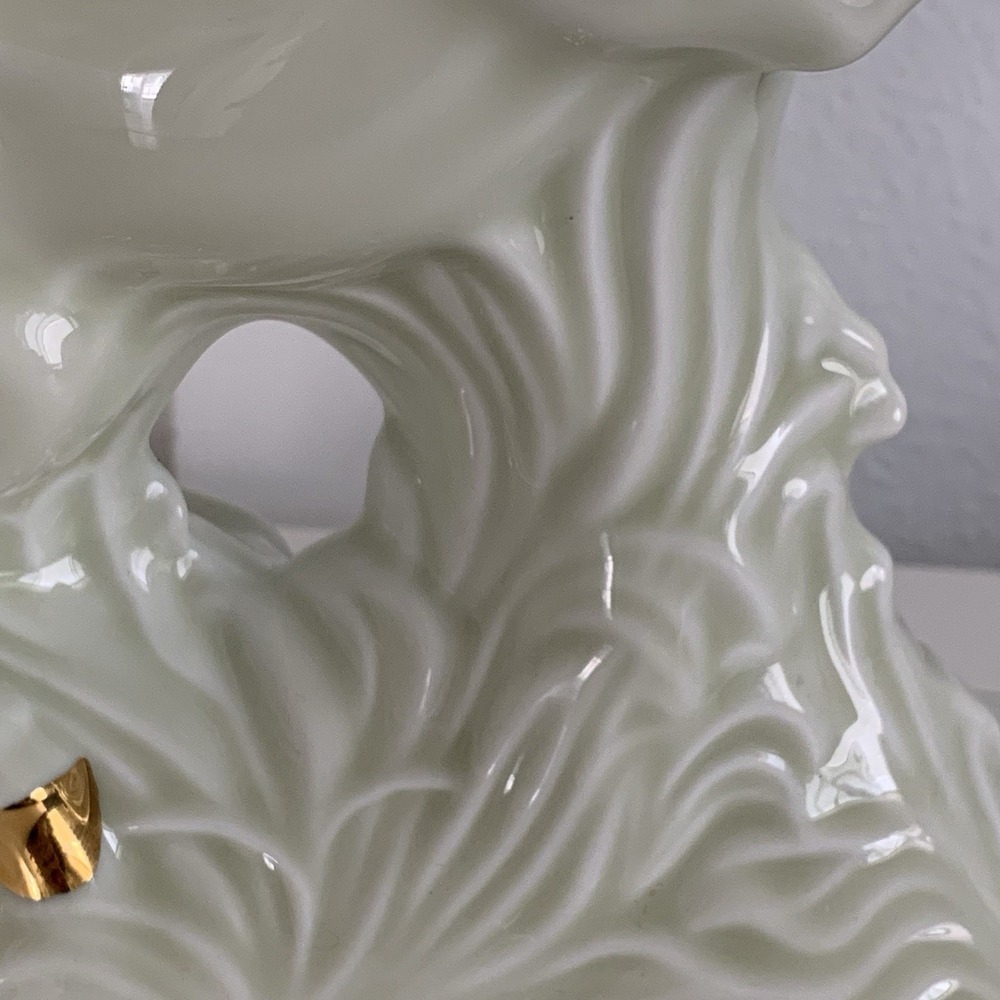 Vintage REMY MARTIN Centaur Limoges Cognac Empty Bottle Ceramic Gold Ivory - Picture 10 of 16